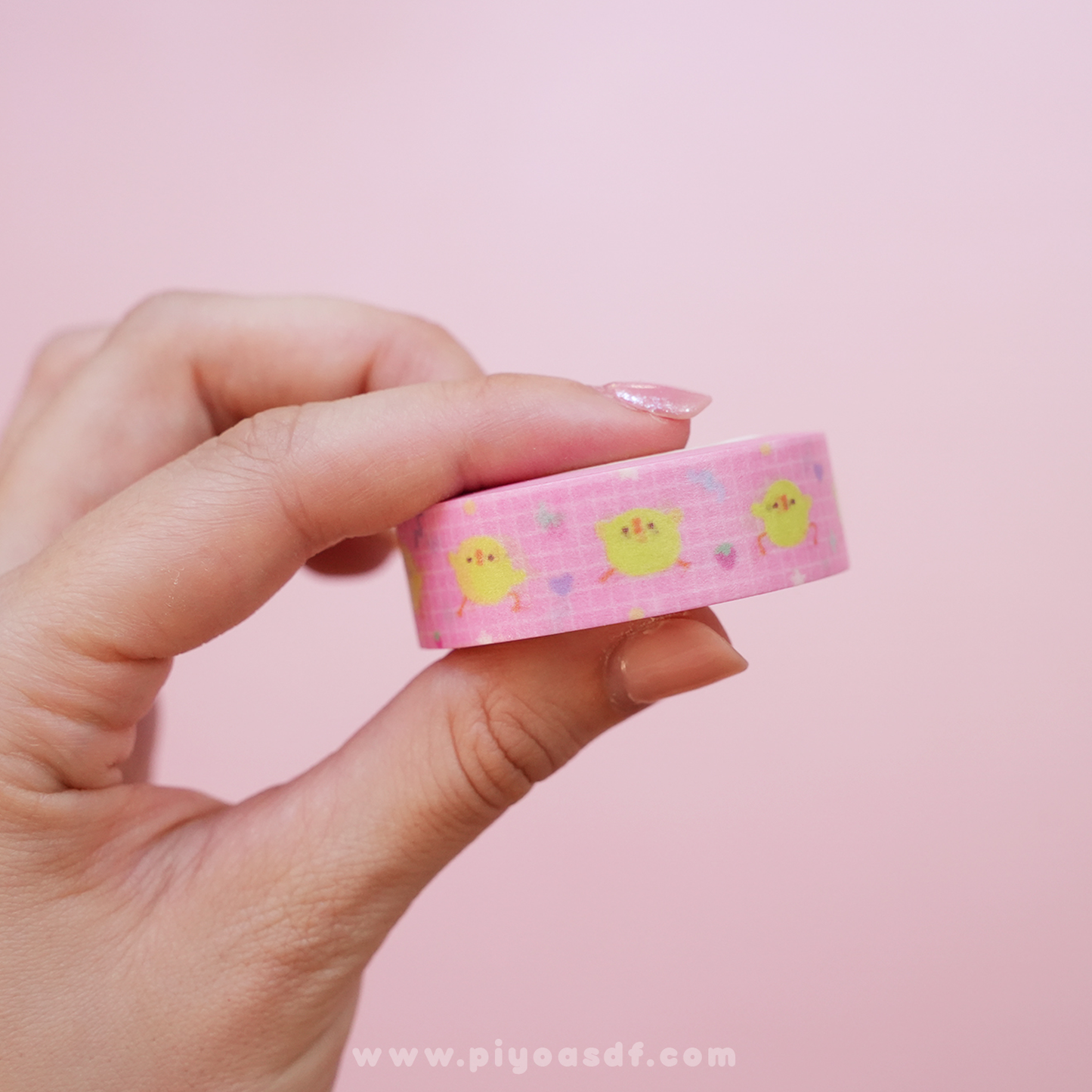 Cinta washi tape de pollitos