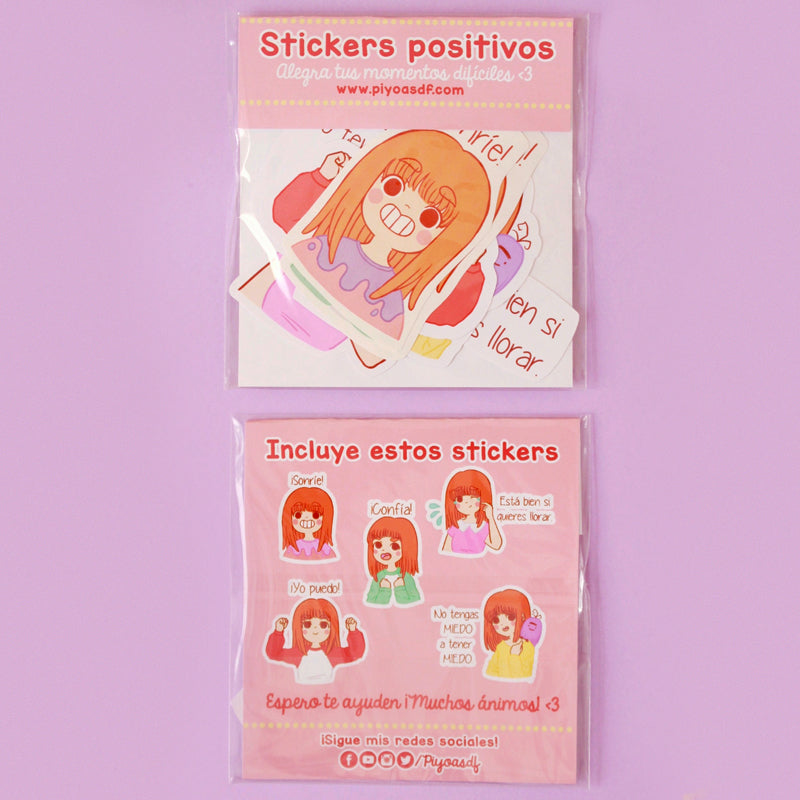 Set de stickers positivos (Modelo 1)