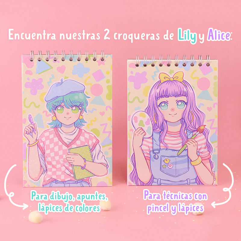 Croquera Lily holográfica (Para dibujar)