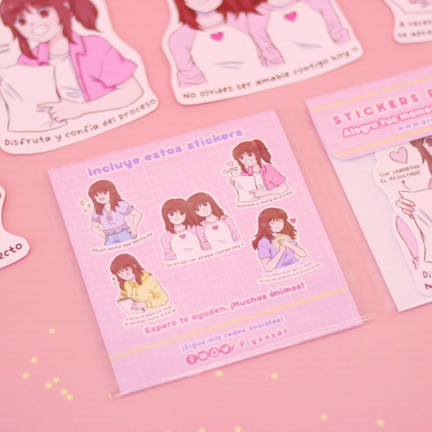 Set de stickers positivos (Modelo 3)