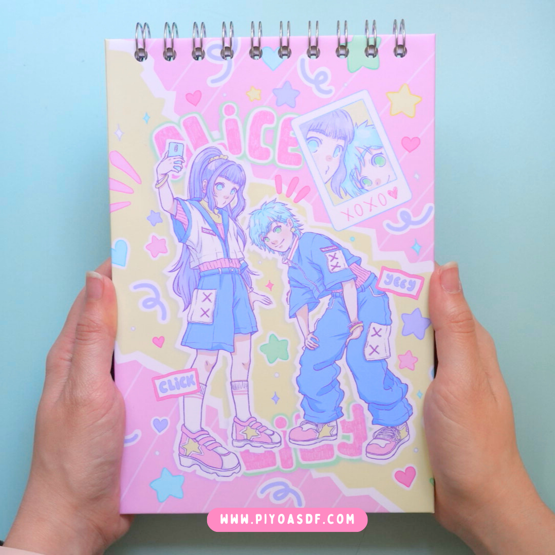 Croquera Lily y Alice pastel