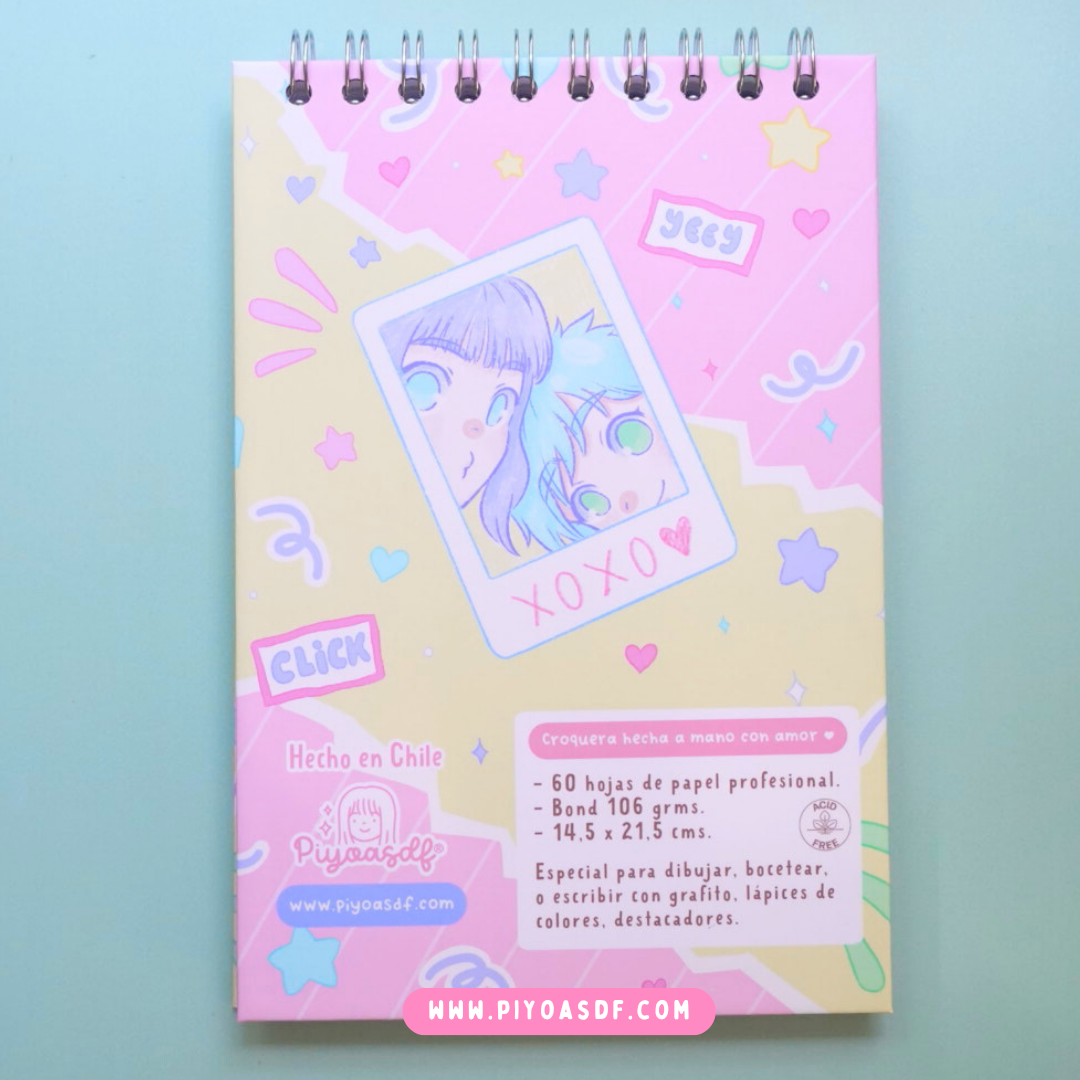 Croquera Lily y Alice pastel