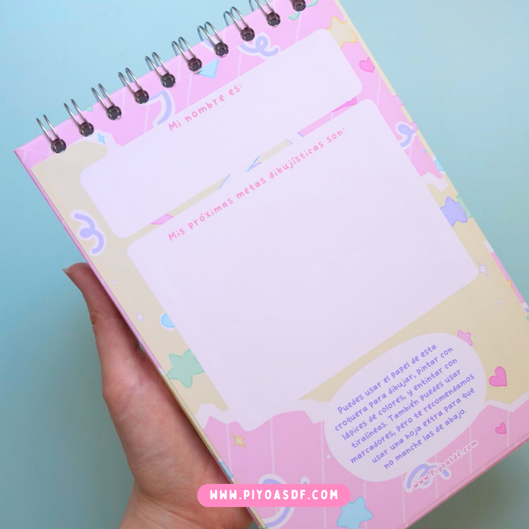 Croquera Lily y Alice pastel