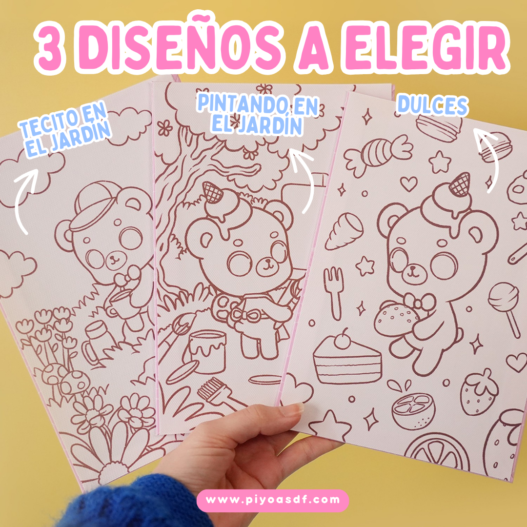 KIT "Pinta con Mupin" (Lienzo + Pinceles + Pinturas)