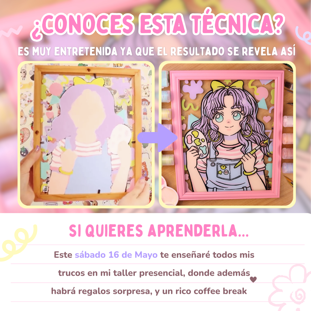 TALLER: "Pinta sobre vidrio con pinturas acrílicas" (Con Piyoasdf)